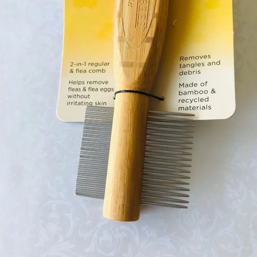 Dog Burt's Bees Double Sided Comb for Puppies and Small Dogs